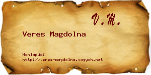 Veres Magdolna névjegykártya