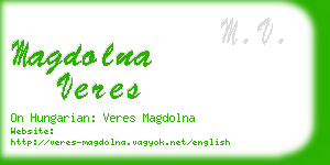 magdolna veres business card
